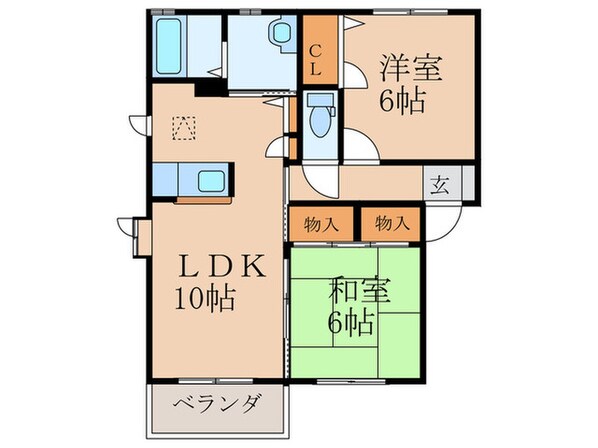 ファミーユ弐号館の物件間取画像